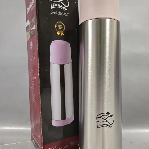 BOXED COOKER 0.5L STAINLESS STEEL THERMOS IN PINK