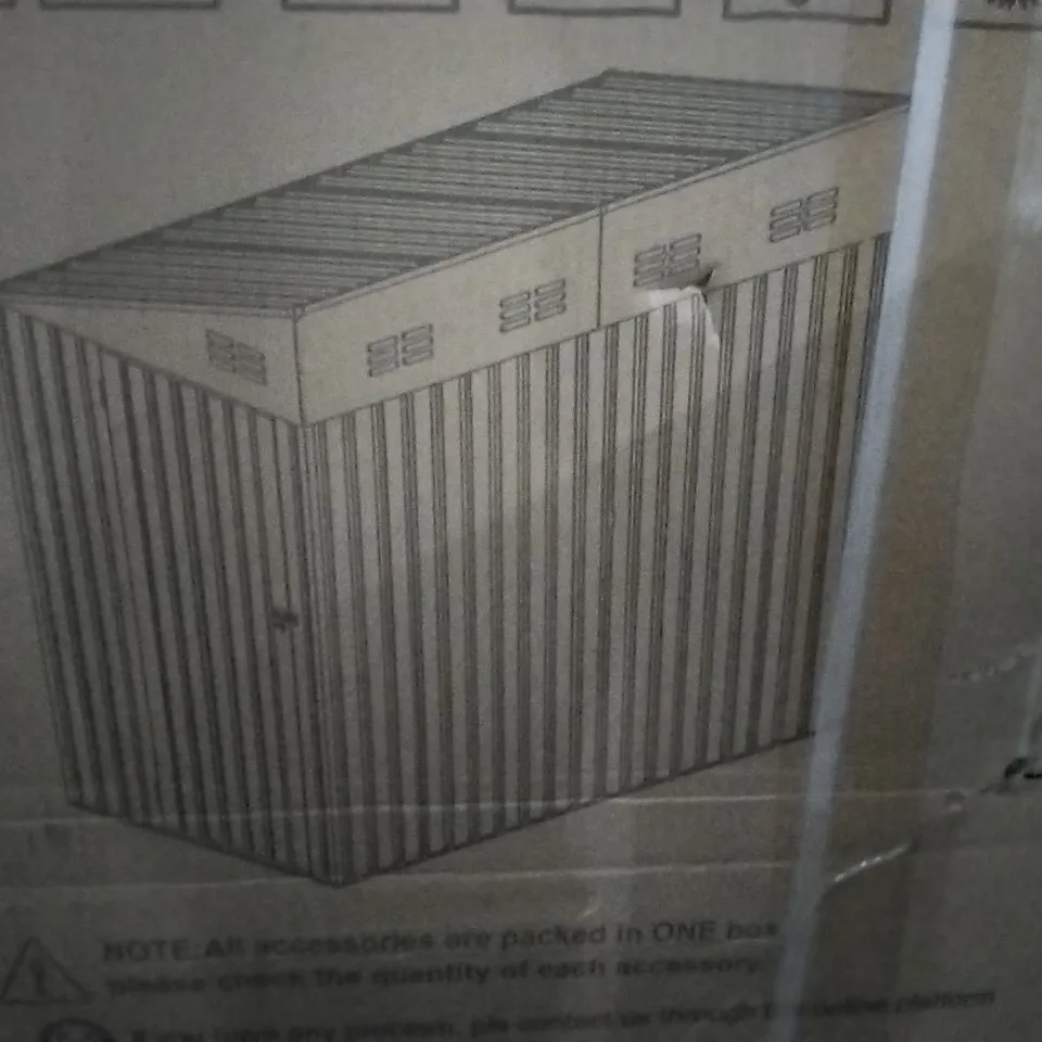 BOXED 4×7FT GARDEN SHED 