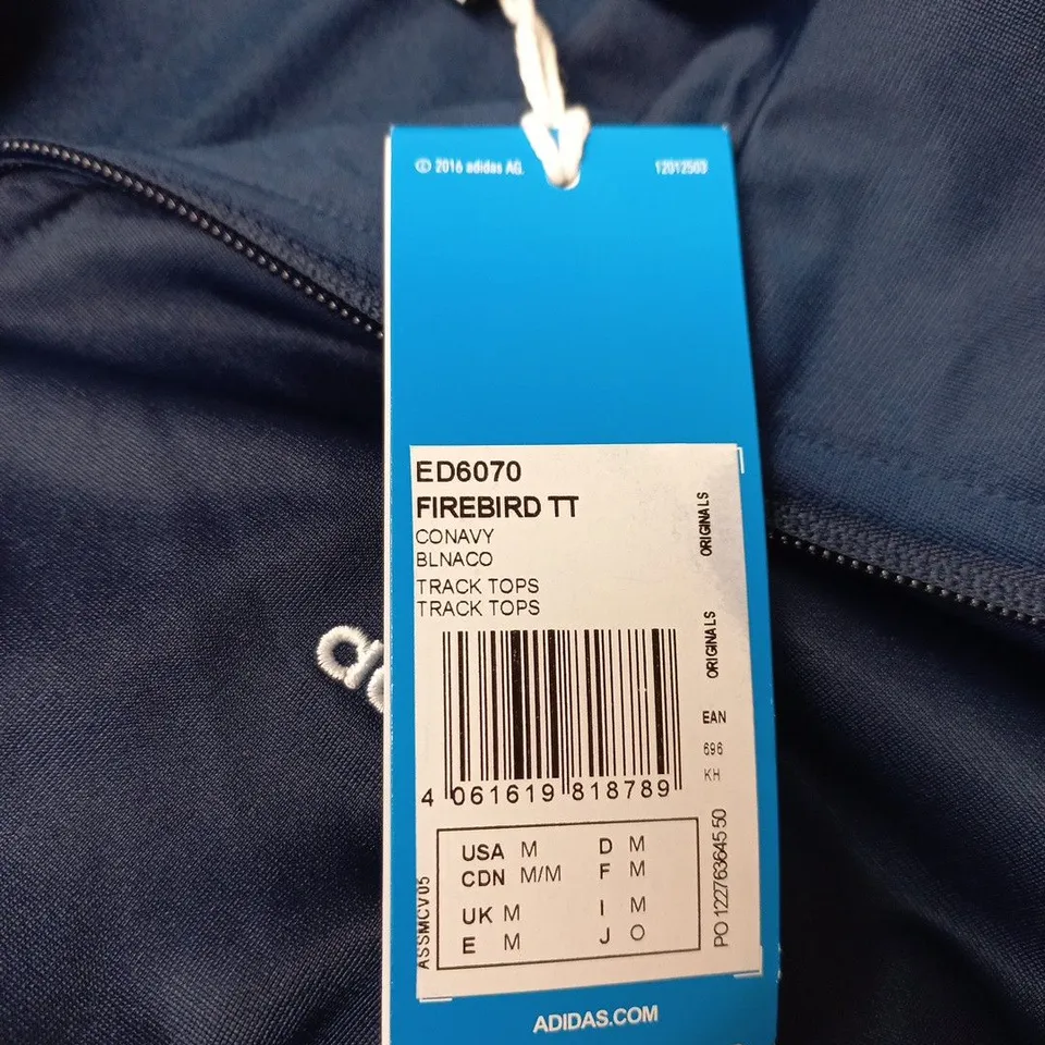ADIDAS FIREBIRD TT TRACK TOP – NAVY, UK M