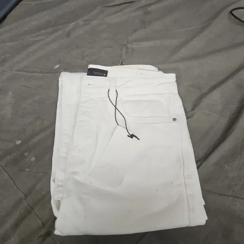 ZARA WOMEN'S WHITE TROUSERS, UK 10 (EU 38)