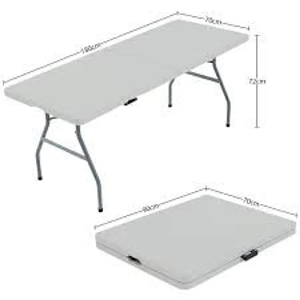 BOXED HOME VIDA FOLDING TABLE - 6FT