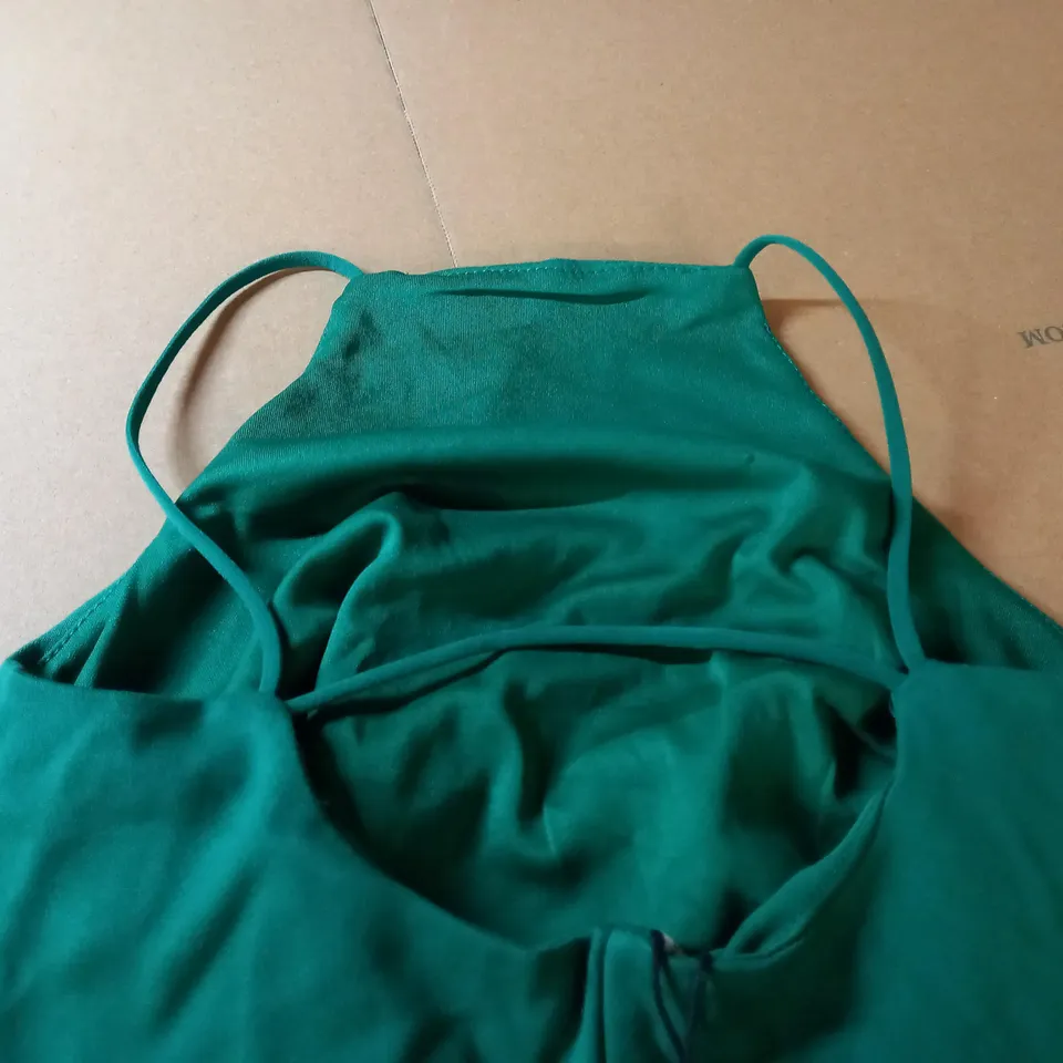 STRADIVARIUS GREEN MINI DRESS - SIZE XS