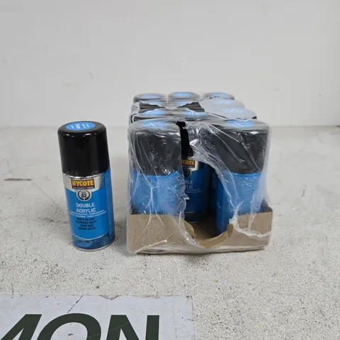 HYCOTE DOUBLE ACRYLIC MATT BLACK 150ML (PACK OF 12)