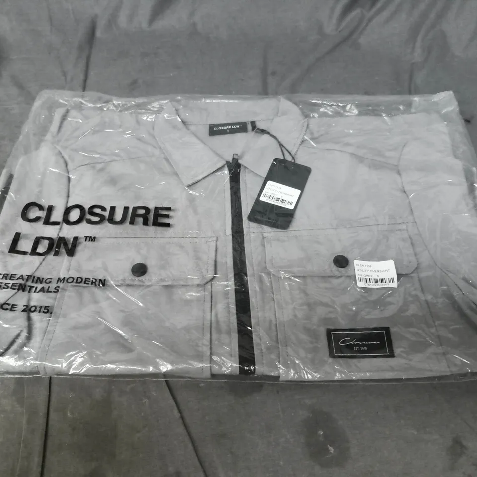 CLOSURE LDN UTILITY OVERSHIRT – ICE GREY – SIZE S