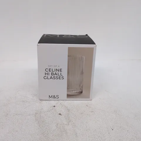 M&S CELINE HI-BALL GLASSES – SET OF 4