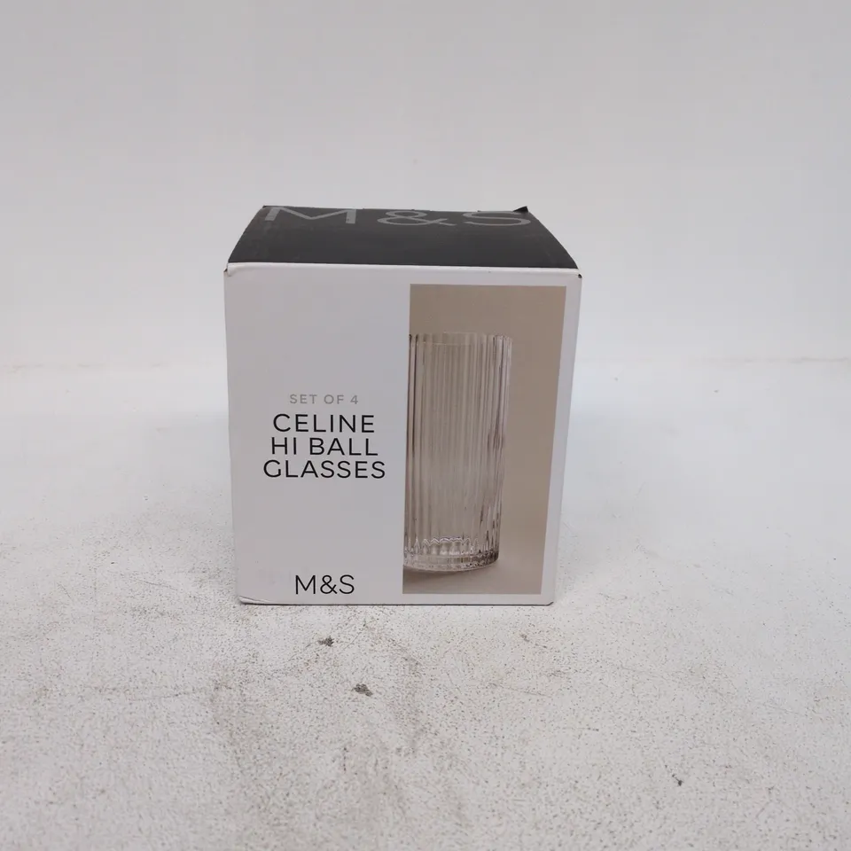 M&S CELINE HI-BALL GLASSES – SET OF 4