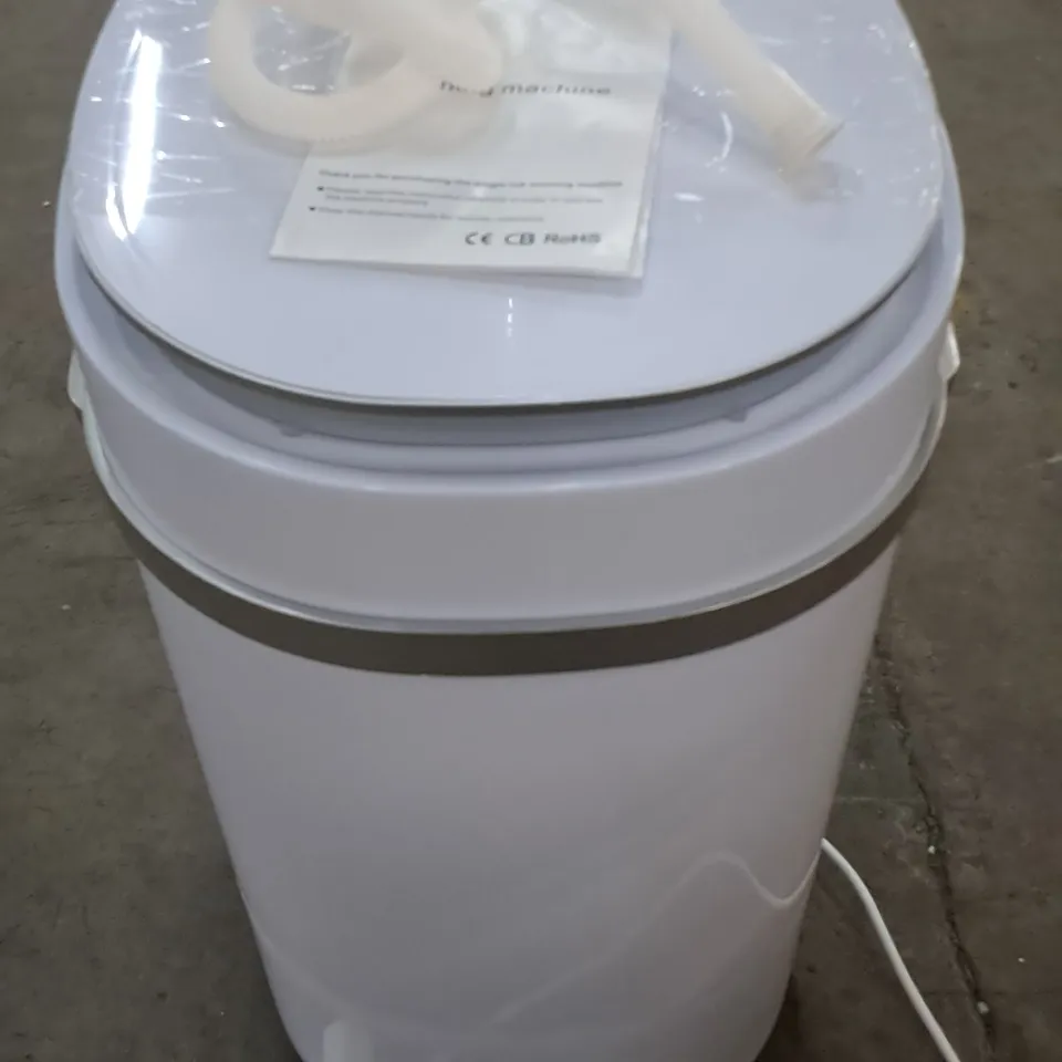 BOXED PORTABLE MINI WASHING MACHINE AND SPIN DRYER SYSTEM 