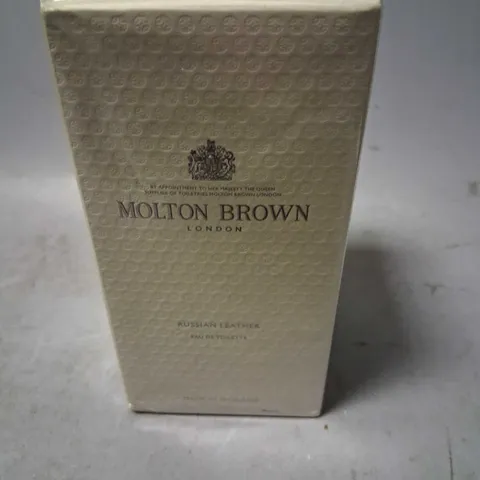 BOXED AND SEALED MOLTON BROWN RUSSIAN LEATHER EAU DE TOILETTE 100ML