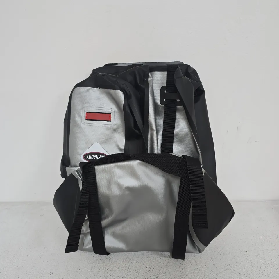 CARRADICE BICYCLE PANNIER BAGS – PAIR WITH MOUNTING HARDWARE (GREY/BLACK)