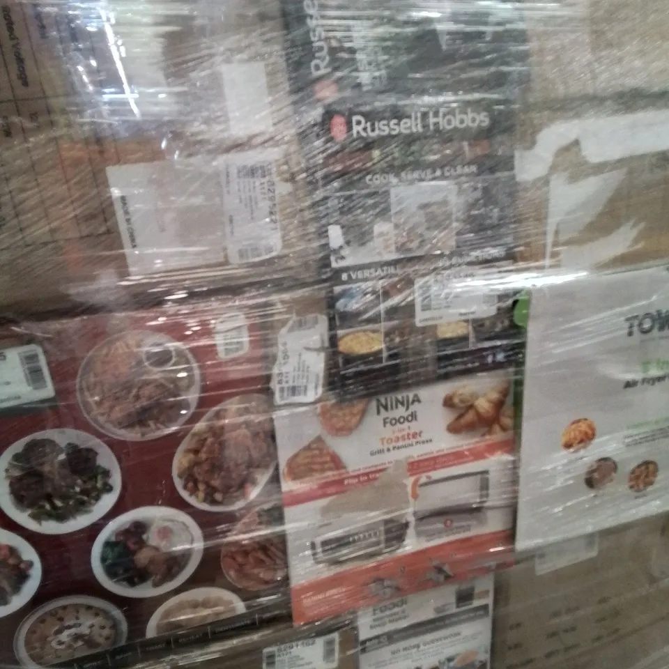 PALLET OF APPROXIMATELY 25 UNPROCESSED RAW RETURN HOUSEHOLD AND ELECTRICAL GOODS TO INCLUDE;
