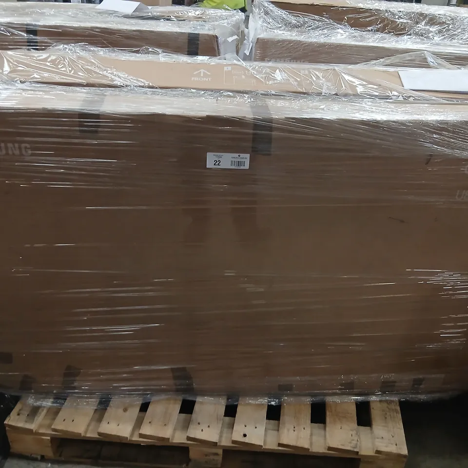 PALLET OF FIVE ASSORTED WAREHOUSE DAMAGED TV'S TO INCLUDE;