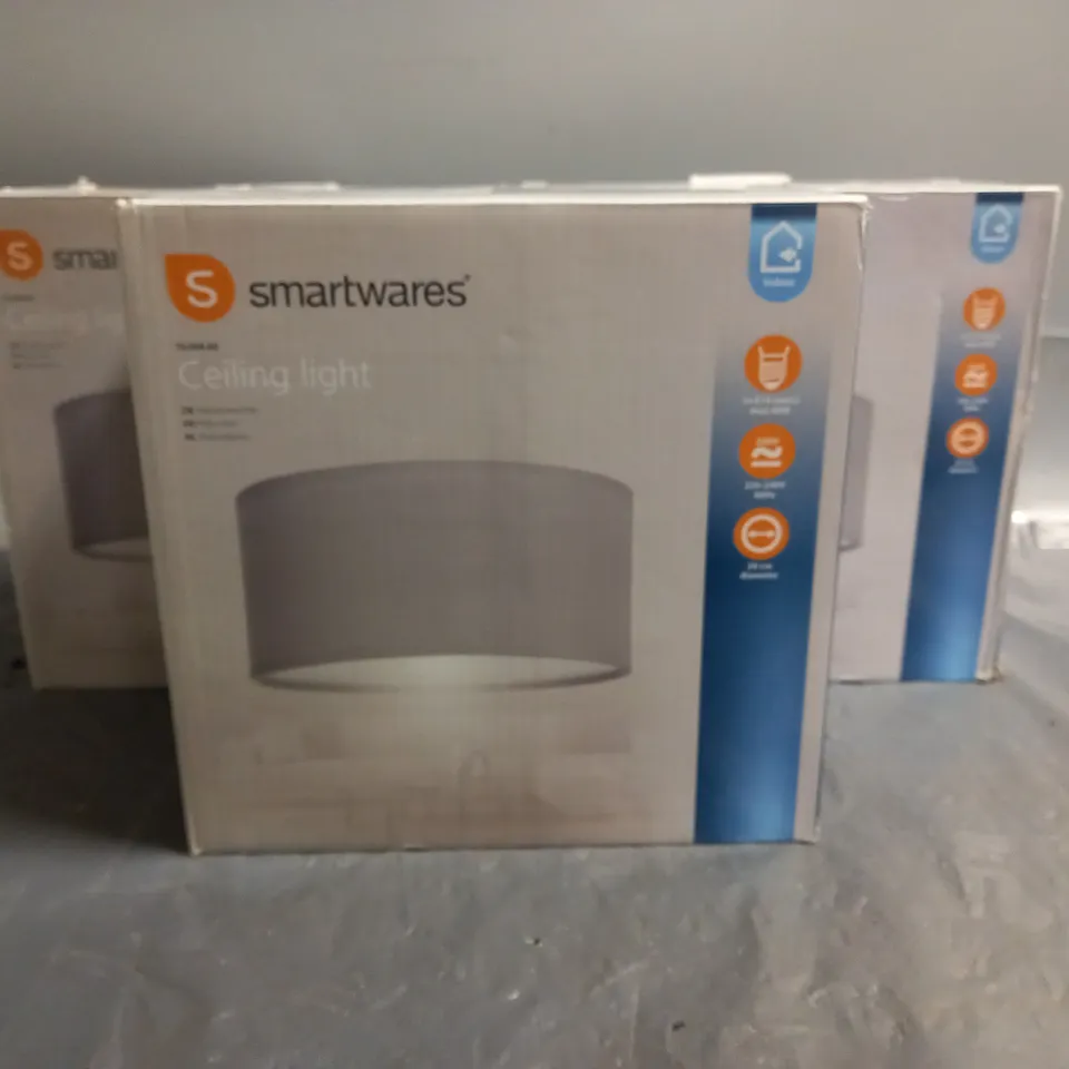 LOT OF 3 SMARTWARES CEILING LIGHTS