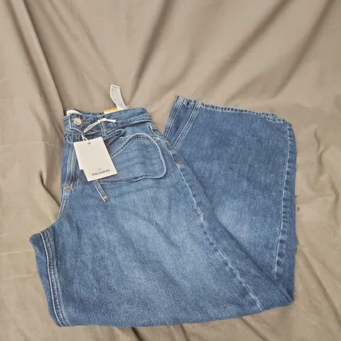 PULL&BEAR BAGGY JEANS – WOMEN'S DENIM, BLUE, UK 8
