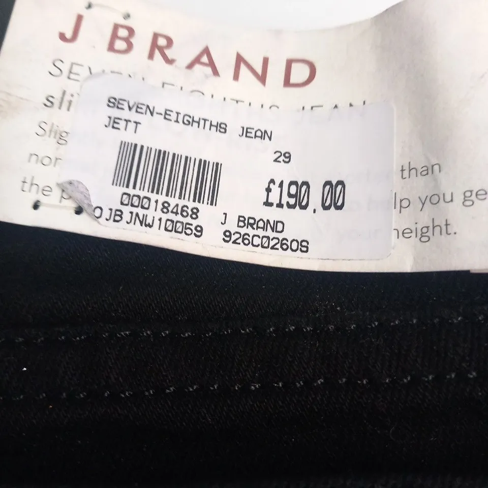 J BRAND SEVEN EIGHTHS JETT JEANS SIZE 29