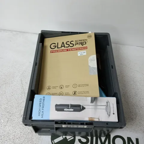 APPROXIMATELY 10 ASSORTED HOUSEHOLD ITEMS INCLUDING MILK FROTHER, HAIR REGROWTH TREATMENT, BABY NAIL TRIMMER ETC.