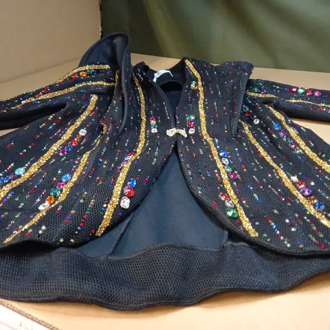 ORLANDO BLACK/BEDAZZLED STATEMENT BLAZER