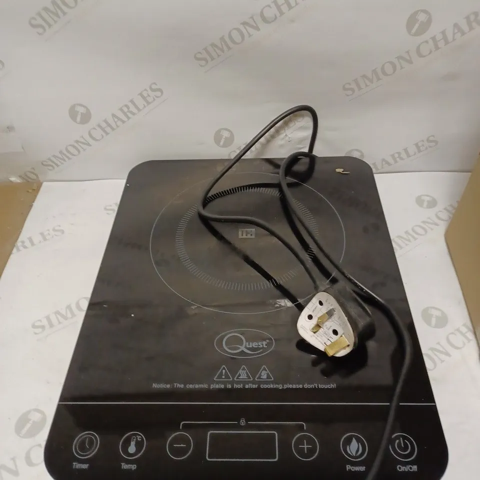 QUEST 35839 SINGLE DIGITAL INDUCTION CERAMIC PORTABLE HOB HOT PLATE