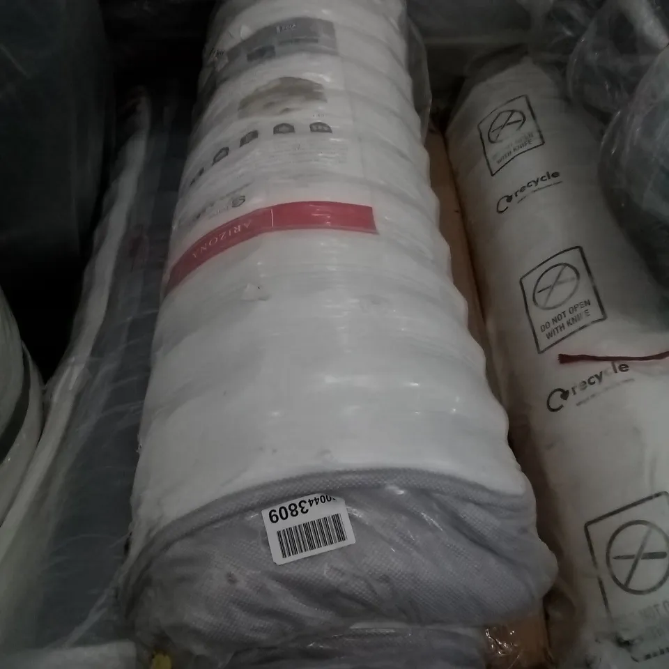 QUALITY BAGGED ROLLED 4FT6 OPEN COIL MATTRESS