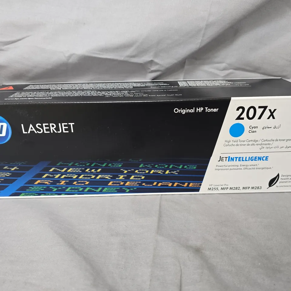 BOXED AND SEALED HP LASERJET 207X CYAN TONER CARTRIDGE (W221X) 