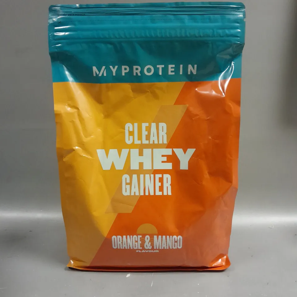 SEALED MYPROTEIN CLEAR WHEY GAINER - ORANGE & MANGO 2.04KG 