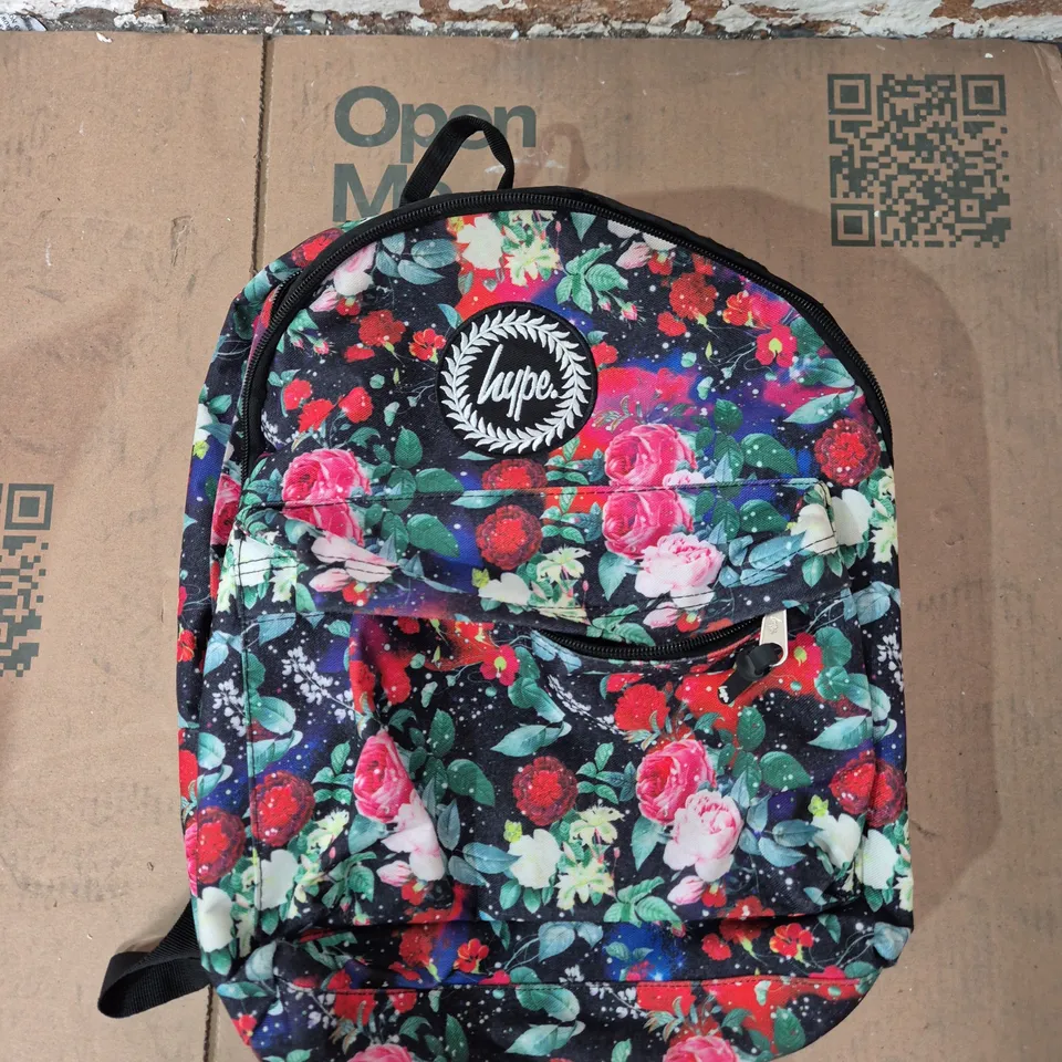 HYPE FLORAL BACKPACK – MULTI-COLOUR PRINT