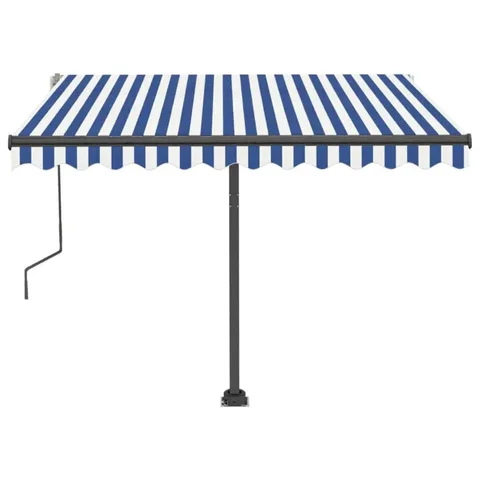 BOXED DAKOTA FIELDS 300CM W×250CM D POLYESTER GREY COVER RETRACTABLE PATIO AWNING 