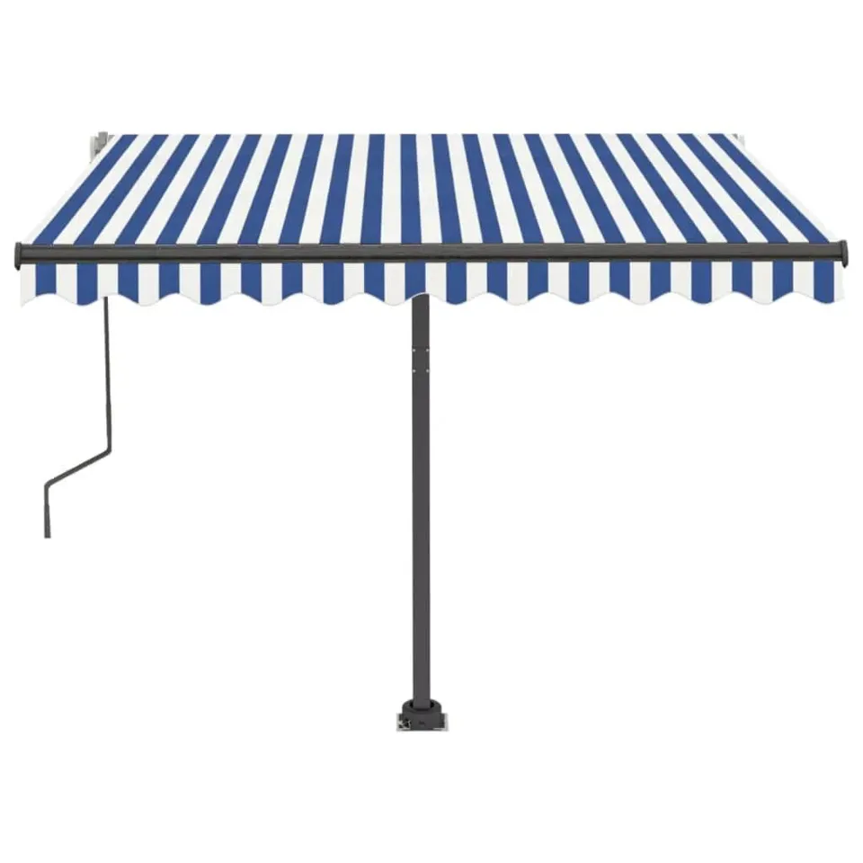 BOXED DAKOTA FIELDS 300CM W×250CM D POLYESTER GREY COVER RETRACTABLE PATIO AWNING 