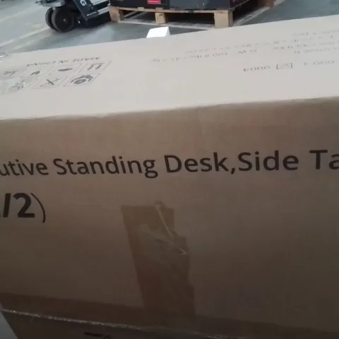 BOXED EXECUTIVE STANDING DESK -SIDE TABLE /2 BOXES