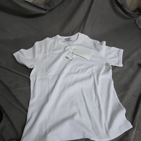 COS WHITE ORGANIC COTTON T-SHIRT – EU L