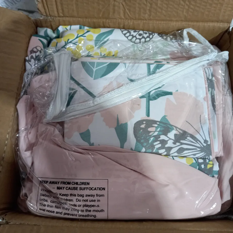 SUPERSOFT BY COZEE HOME BUTTERFLY PRINTED 4 PIECE DUVET