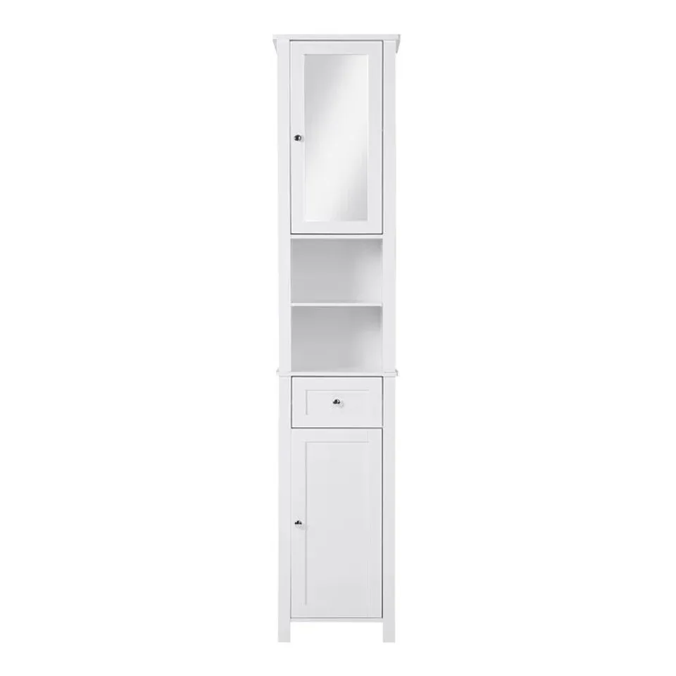 BOXED MILANO FREESTANDING LINEN CABINET - WHITE (1 BOX)