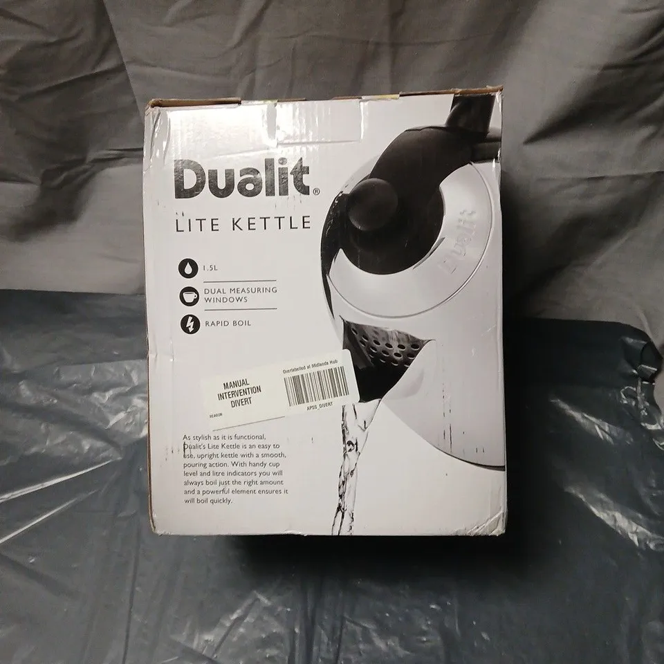 DUALIT LITE KETTLE – 1.5L CAPACITY, BOXED