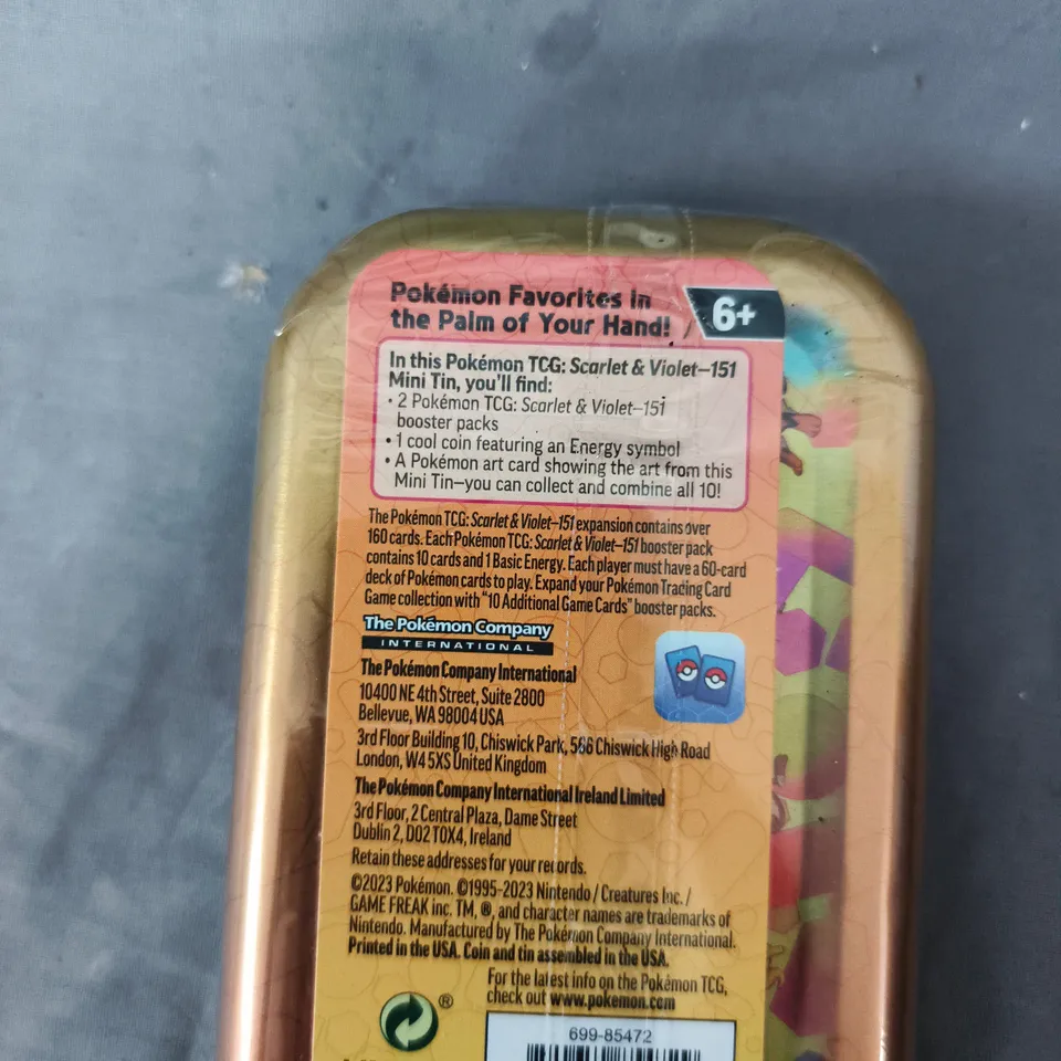 POKEMON TRADING CARD GAME SCARLET & VIOLET-151 MINI TIN