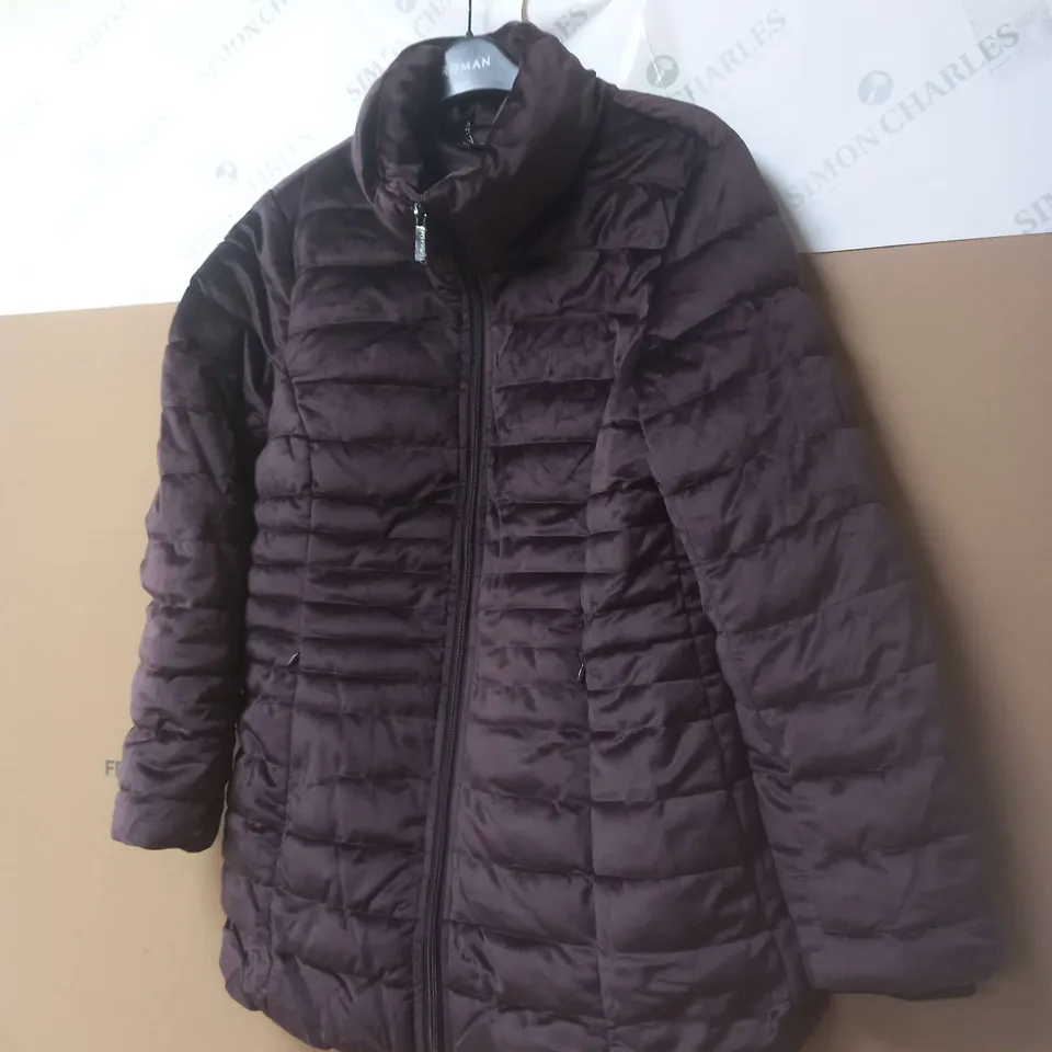 CENTIGRADE PADDED ZIP THROUGH JACKET IN PURPLE SIZE M