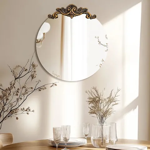 BOXED SIEN OVAL WALL MIRROR (1 BOX)