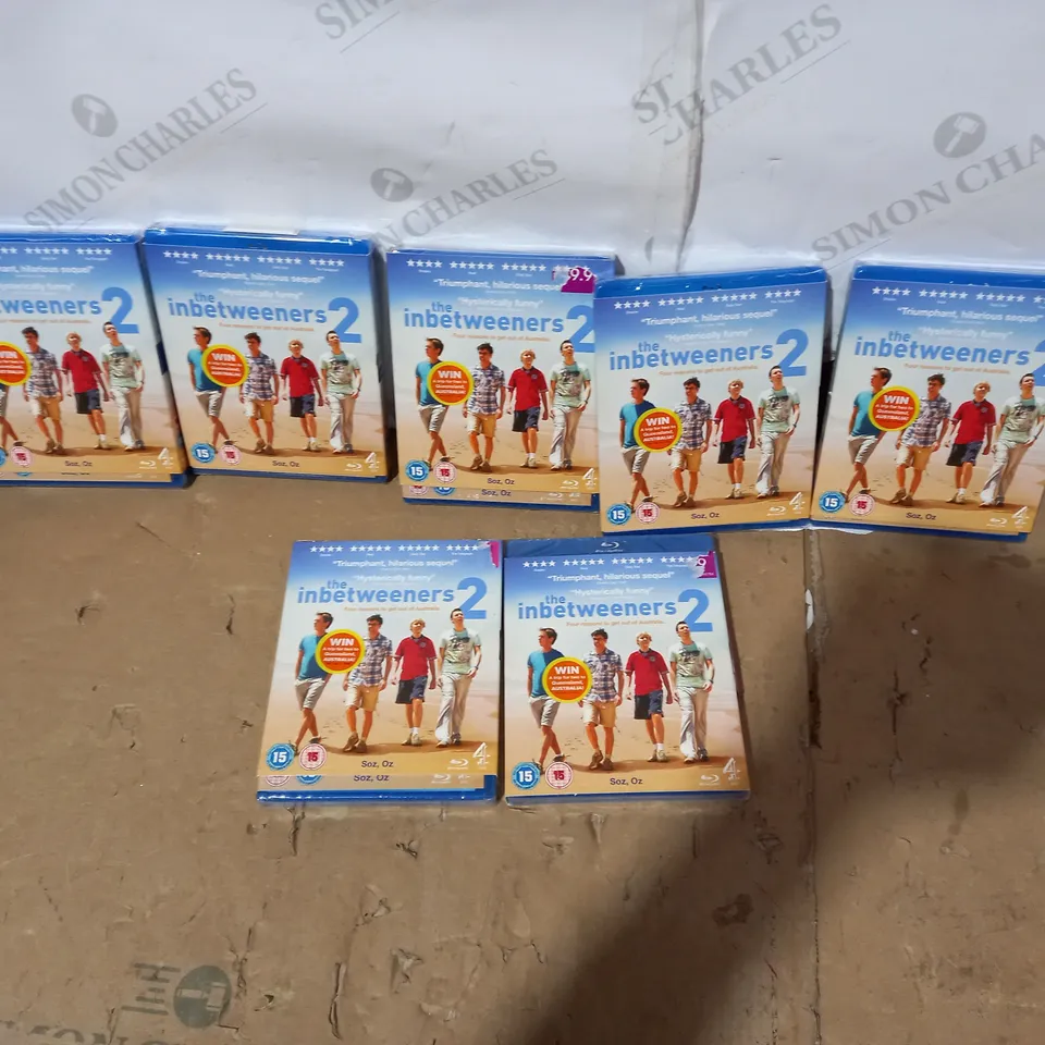 LOT OF APPROXIMATELY 7 THE INBETWEENERS 2 BLU-RAY DISCS