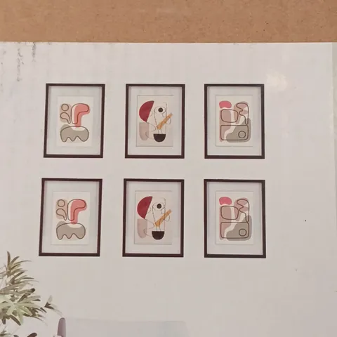 BOXED MDF 6 FRAME SET 30X40CM (SET OF 6) - BLACK (1 BOX)
