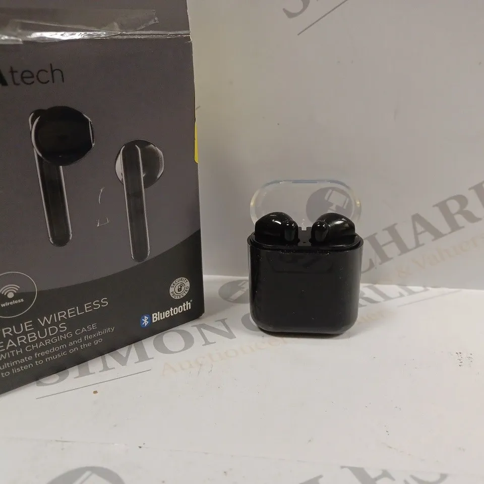 BOXED ASDATECH TRUE WIRELESS EARBUDS WITH CHARGING CASE ATA22AA021A