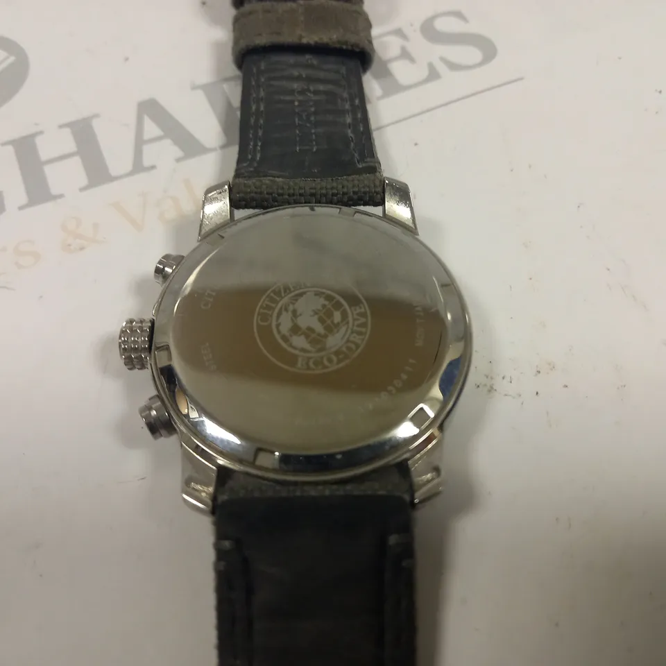 CITIZEN ECO-DRIVE WATCH WITH CANVAS STRAP