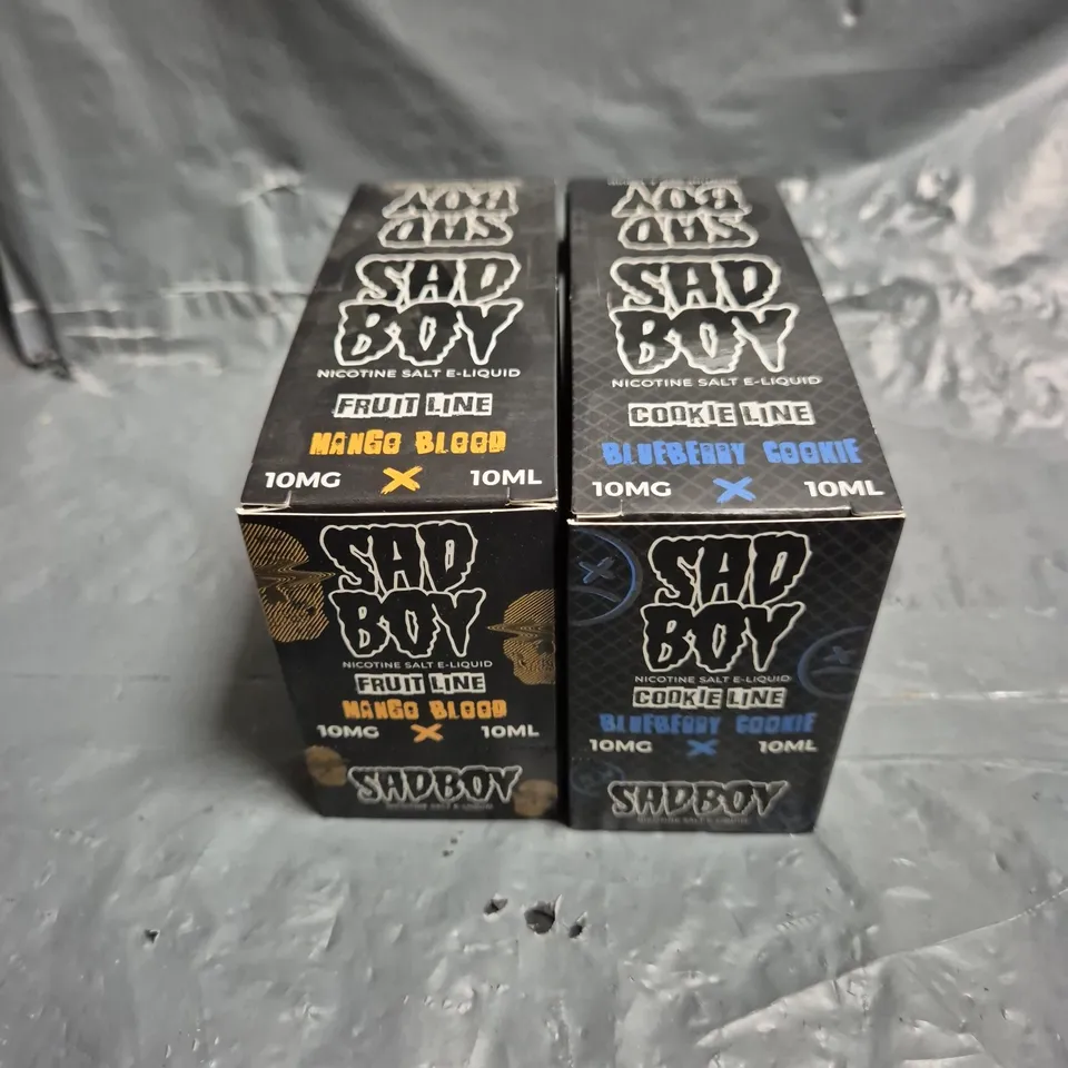APPROXIMATELY 12 SAD BOY E-LIQUID MULTIPACKS