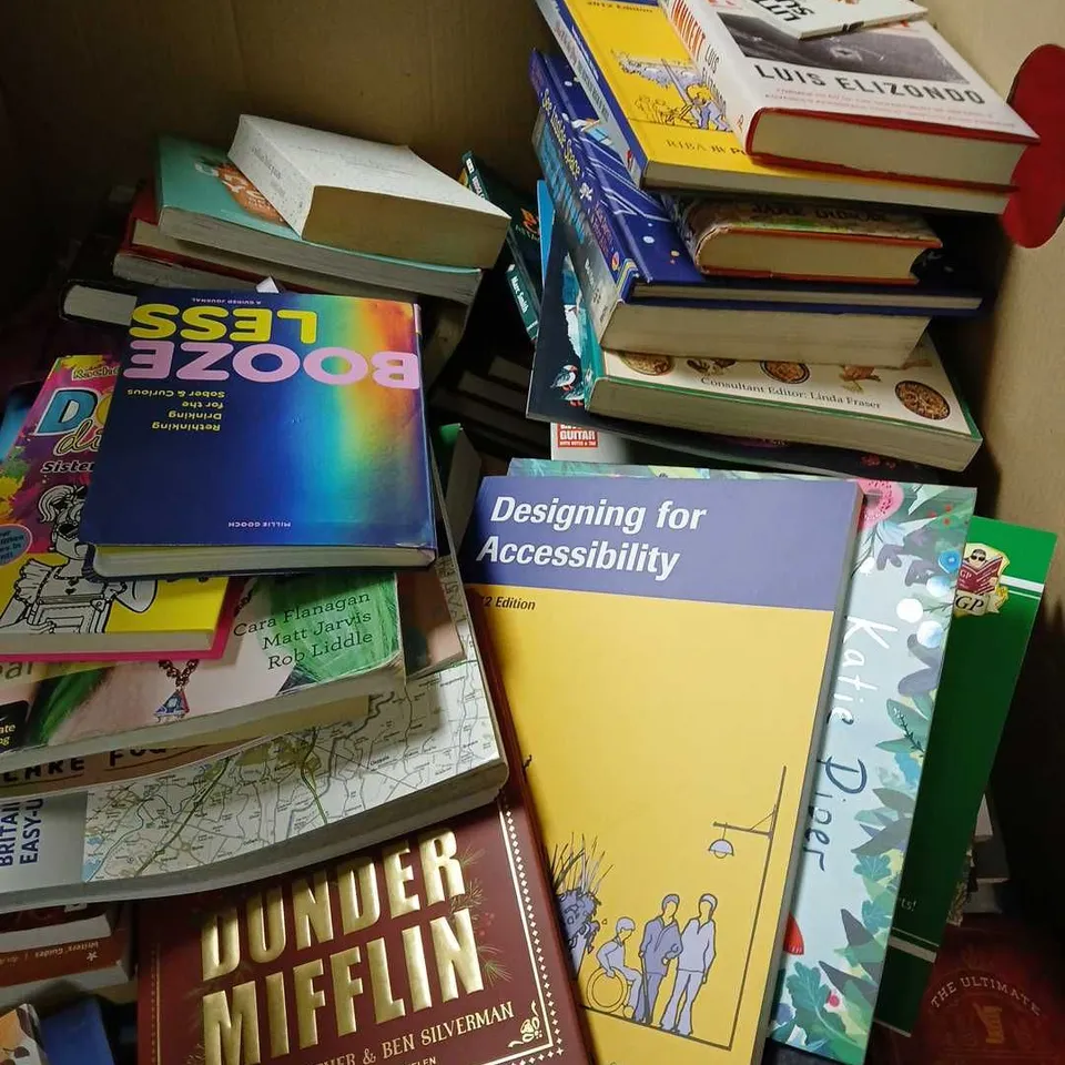 LARGE QUANTITY OF ASSORTED BOOK TO INCLUDE FICTION & NON FITCION - COLLECTION ONLY