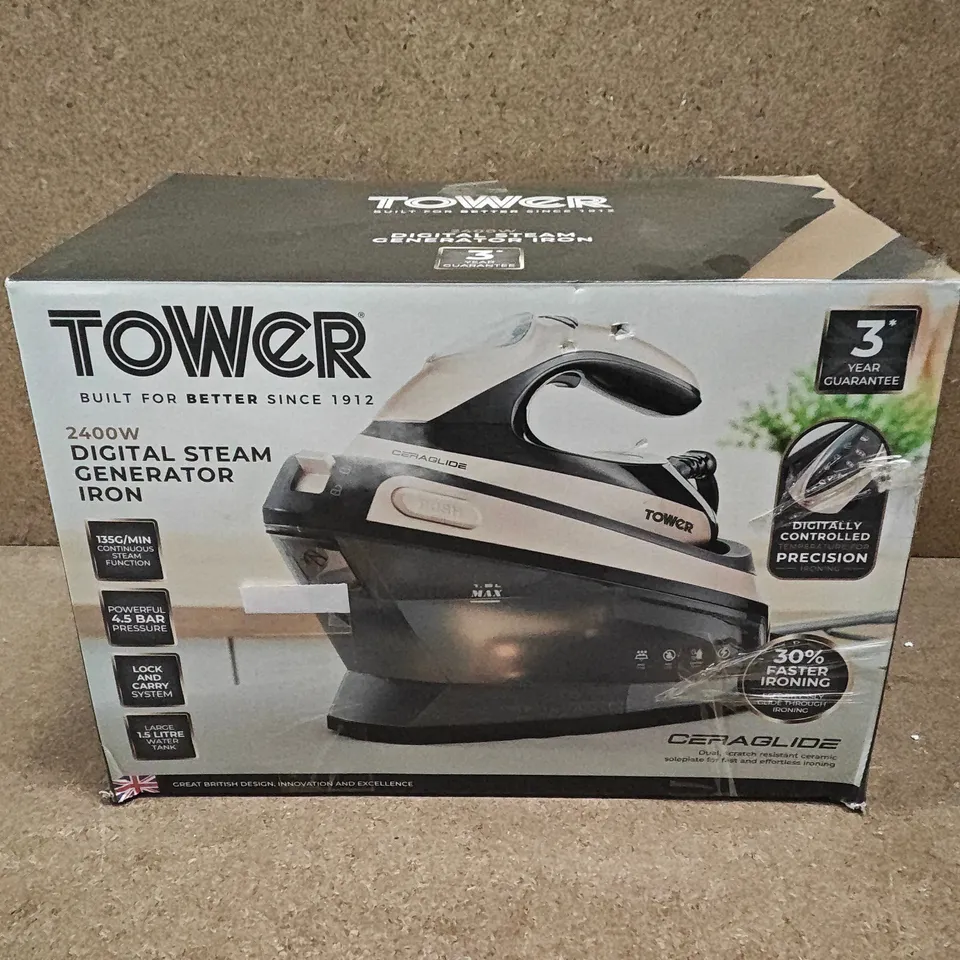 BOXED TOWER 2400W DIGITAL STEAM GENERATOR IRON