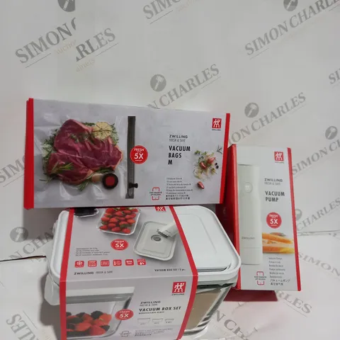 ZWILLING FRESH & SAVE 14 PIECE VACUUM FOOD STORAGE SYSTEM