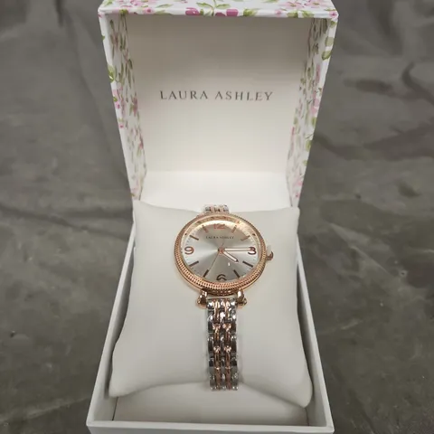 LAURA ASHLEY WOMEN'S TWO-TONE BRACELET WATCH 