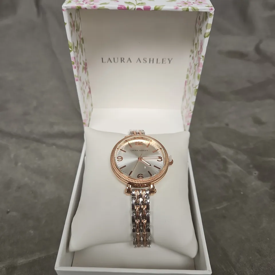 LAURA ASHLEY WOMEN'S TWO-TONE BRACELET WATCH