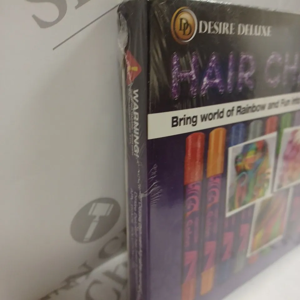 DESIRE DELUXE HAIR CHALK GIFT FOR GIRLS - 10 TEMPORARY NON-TOXIC EASY WASHABLE
