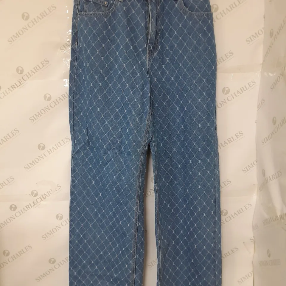 LOST INK STRAIGHT LEG JEANS IN BLUE DENI SIZE 30W