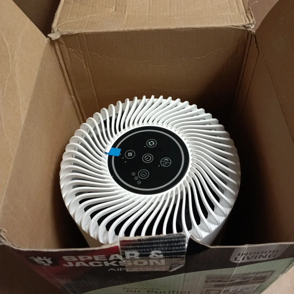 SPEAR AND JACKSON AIR ZONE HEPA FILTER AIR PURIFIER BOXED