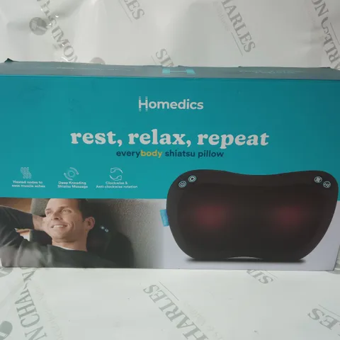 BOXED HOMEDICS HEATED SHIATSU PILLOW