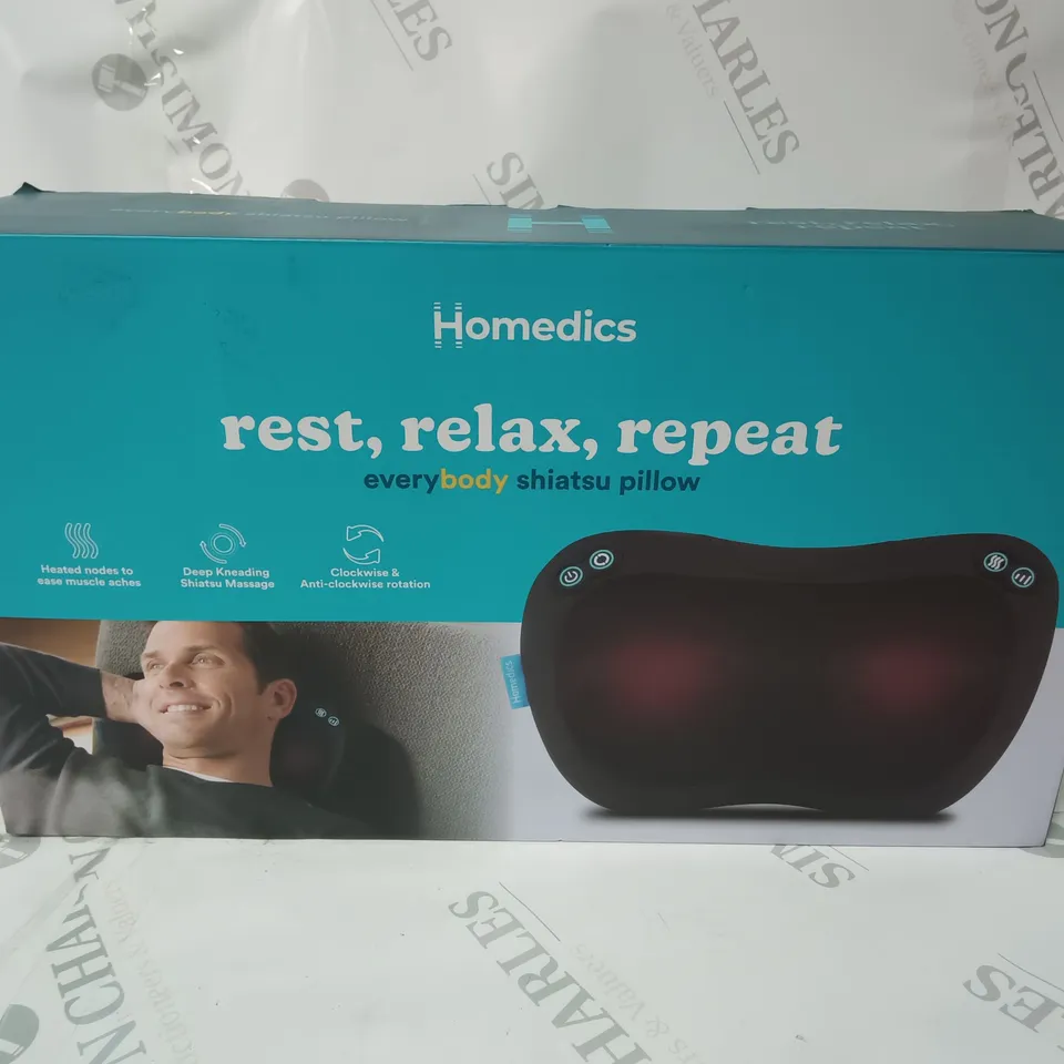 BOXED HOMEDICS HEATED SHIATSU PILLOW